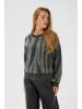 Kaffe Strickpullover KAbitzy Loose fit in Grey m / Dark grey m animal