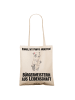Mr. & Mrs. Panda Shopper Bürgermeisterin Leidenschaft mit Spruch in Creme
