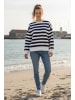 Salzhaut Pullover ARFEN in Navy Offwhite