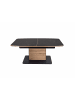 58 aufm Kessel COUCHTISCH höhenverstellbar und ausziehbar Cori 120x56x70 HPL Nero