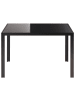 Beliani Esszimmertisch LAVOS in Schwarz - (W) 80 x (H) 75 x (L) 120 cm