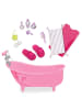 our generation Puppenzubehör Badewanne Pink mit Accessoires ab 3 Jahre in Mehrfarbig