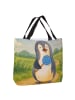 Mr. & Mrs. Panda Shopper Pinguin Lolli Design ohne Spruch in Weiß