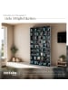tectake Medienregal Christel in Holzoptik 180x102x23,5cm