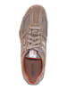 Geox Schlangenmuster Herren-Sneaker in Beige/Dk Orange