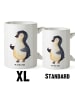 Mr. & Mrs. Panda XL Tasse Pinguin Marienkäfer ohne Spruch in Weiß