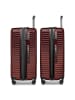 Redolz Essentials 18 2.0 4 Rollen Kofferset 3-teilig mit Dehnfalte metallic-red shiny