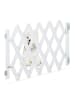 relaxdays Hundeabsperrgitter in Weiß - (B)108,5 x (H)47,5 cm
