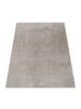 KADIMA DESIGN Teppich Kurzflor waschbar Unifarben Struktur Wohnzimmer in Grau