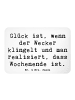 Mr. & Mrs. Panda whiteboardmagnet Spruch Glück am Wochenende mit... in Weiß