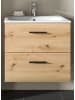 Inn.Furn Waschtisch inklusive Waschbecken, Waschbeckenunterschrank Eiche hängend 60 cm