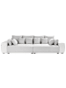 Beliani 4-Sitzer Sofa TORPO in Grau/Beige/Silber - (W) 308 x (H) 84 x (L) 136 cm