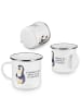Mr. & Mrs. Panda Tasse Pinguin Diät mit Spruch in Weiß