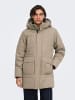 ONLY & SONS Langer Parka in Desert Taupe