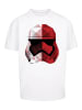 F4NT4STIC Heavy Oversize T-Shirt Star Wars The Last Jedi Cubist Trooper Helmet in weiß
