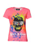 Roberto Geissini Skull Graffiti T-Shirt Pink