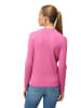 Zero  Feinstrickpullover mit hohem Kragen in Raspberry Velvet