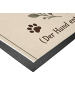 Mr. & Mrs. Panda Schmutzfänger Hund herzlich Design mit Spruch in Weiß