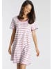 VIVANCE DREAMS Sleepshirt in pink-rot-gestreift