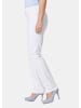 GOLDNER Kurzgröße:  Jeanshose Carla Klassische Jeanshose Carla in weiß