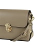 Toscanto Leder Umhängetasche Toscanto Tasche taupe, beige ca. 22cm