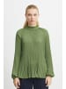 ICHI Langarmbluse IHLARA LS - 20104044  Hochgeschlossene feminine Bluse in Grün