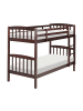 Beliani Hochbett REVIN in Braun - (W) 97 x (H) 147 x (L) 208 cm