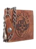 Greenburry Rebel Rider Biker Geldbörse Leder 13 cm brown