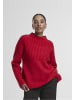 Noisy may Turtle Neck Jumper in racing red