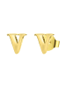 Lucardi Ohrringe "Buchstabe V"