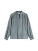 Marc O'Polo Samtbluse relaxed in Foggy Blue