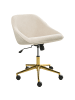 Beliani Bürostuhl BARDSDALE in Beige/Gold/Schwarz - (W) 54 x (H) 77 x (L) 54 cm