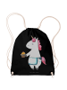 Mr. & Mrs. Panda Stoffbeutel Einhorn Muffin ohne Spruch in Schwarz