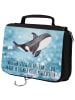 Mr. & Mrs. Panda Kosmetiktasche Orca mit Spruch in OZeichenanblue