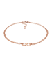 Elli Fußschmuck 925 Sterling Silber Infinity in Rosegold