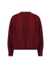 Zero  Cardigan offener Style in Dark Red Melange