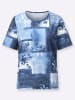 WITT WEIDEN Shirt in himmelblau-marine-bedruckt