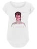 F4NT4STIC Long Cut T-Shirt David Bowie My Love For You in weiß
