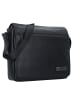 Jost Stockholm Messenger Leder 33 cm Laptopfach schwarz