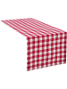 REDBEST Baumwolle Tischläufer Nashville in rot