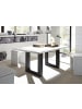 58 aufm Kessel ESSZIMMERTISCH Eila 8 180 x 90 x 75 Esstisch Schwarzstahl/Weiß Matt Lack