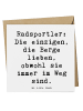 Mr. & Mrs. Panda Deluxe Karte Spruch Radsport Berge mit Spruch in Weiß