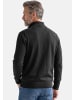 Redmond Strickjacke Basic in Dunkelgrün / schwarz