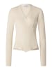 More & More eleganter Pullover, raffinierte Wickeloptik in powder cream