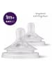 Philips Avent PP-Flasche 2er Pack Natural Response 260ml + Silikon-Sauger in weiss