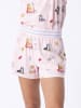 P.J. Salvage Pyjamahose short - Playful Prints in Rosa