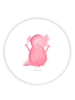 Mr. & Mrs. Panda Rund Magnet Axolotl Hurra ohne Spruch in Weiß