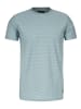 HONESTY RULES T-Shirt " Micro Striped " in arctic-blue-white