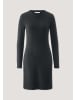 Hessnatur Strick Kleid Regular in schwarz