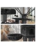 tectake Katzenbaum Gismo 195 cm Diverse Farben  (Schwarz)